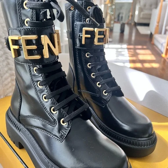 Fendi Black Combat/Moto Boot - BNIB! - Picture 3 of 16